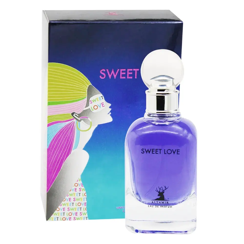 ادکلن زنانه آلتامیر مدل سوییت لاو (Sweet Love) حجم 100 میلی لیتر - مشابه رایحه ورساچه پورهوم
