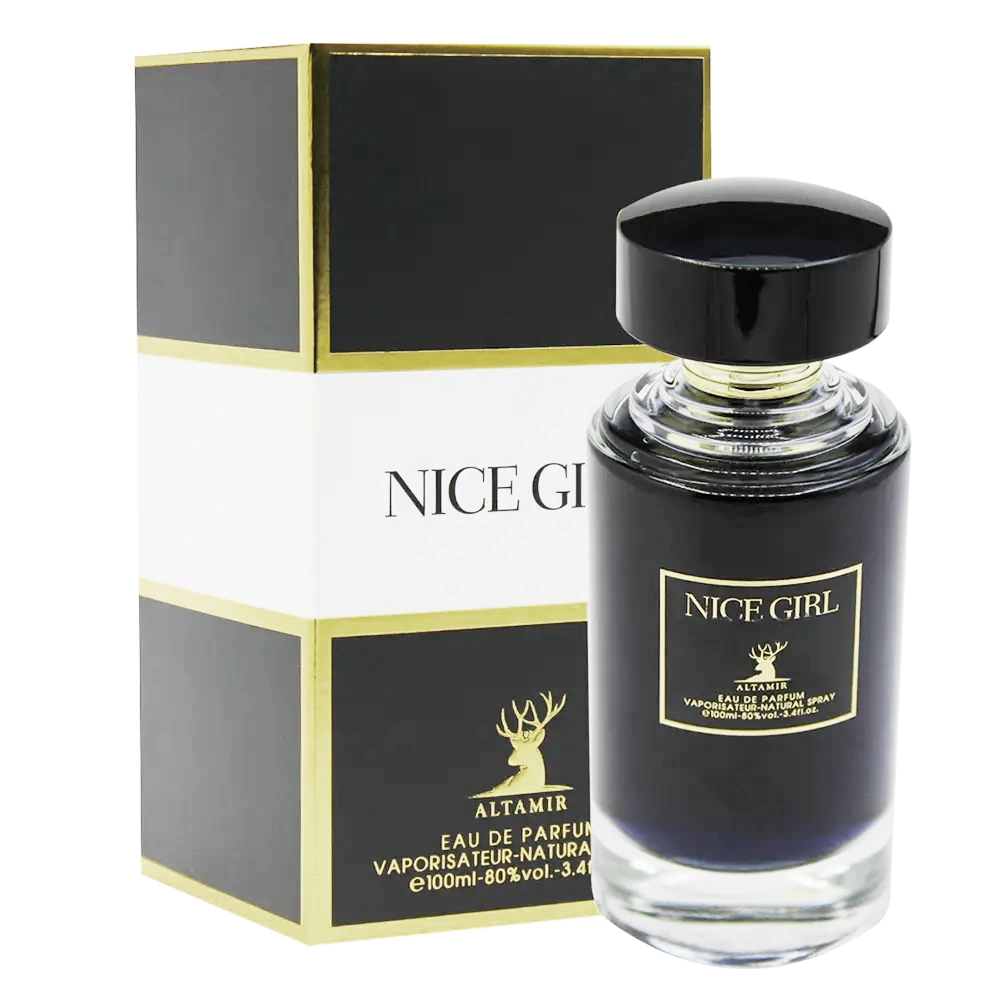 ادکلن زنانه آلتامیر مدل نایس گرل (Nice Girl) حجم 100 میلی لیتر - مشابه رایحه گود گرل کارولینا هررا