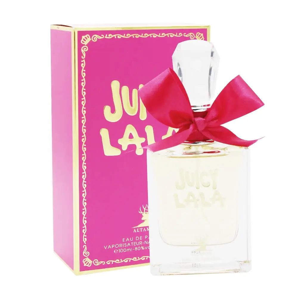 ادکلن زنانه آلتامیر مدل جوسی لالا (Juicy lala) حجم 100 میلی لیتر - مشابه رایحه جوسی کوتور ویوا لالا کوتور