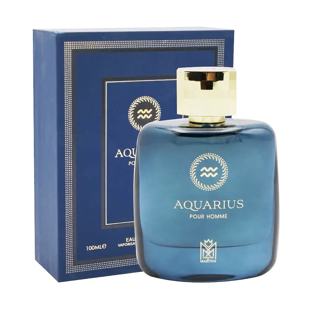ادکلن مردانه مارتینی مدل آکواریس (Aquarius) حجم 100 میلی لیتر - مشابه رایحه بلو شنل و ورساچه دیلان بلو