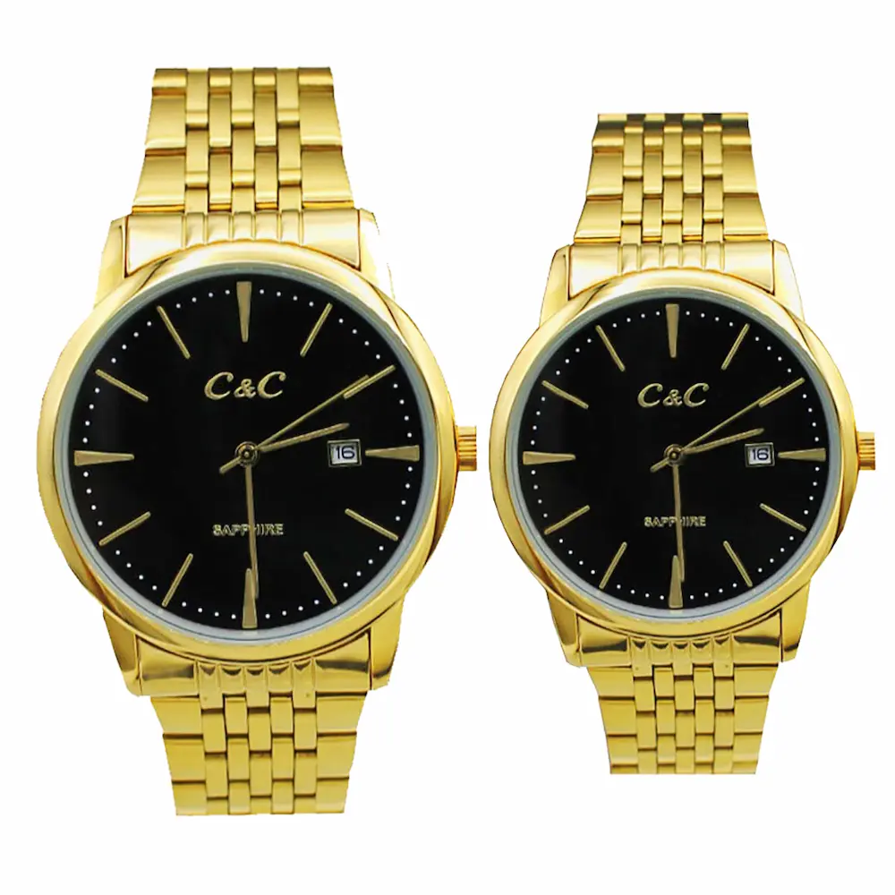 ساعت مچی عقربه ای ست زنانه و مردانه سی اند سی مدل 1324G