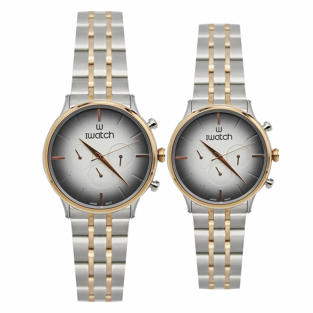 ساعت مچی عقربه ای ست زنانه و مردانه آی واچ مدل 190158