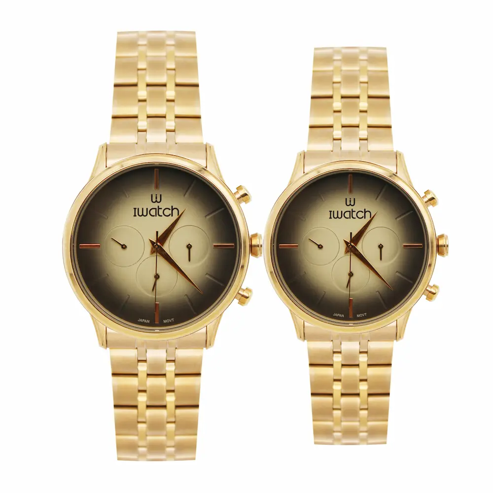 ساعت مچی عقربه ای ست زنانه و مردانه آی واچ مدل 190158