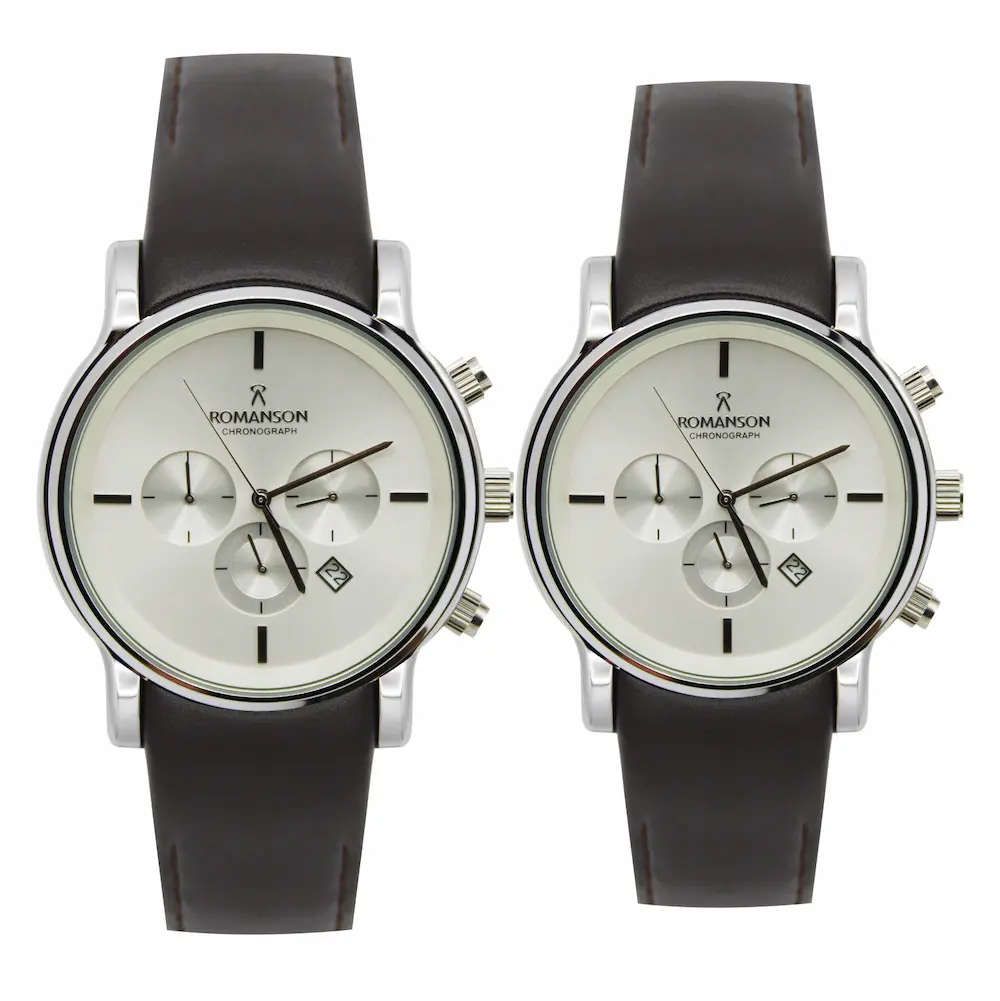 ساعت مچی عقربه ای ست زنانه و مردانه رومانسون مدل 83138
