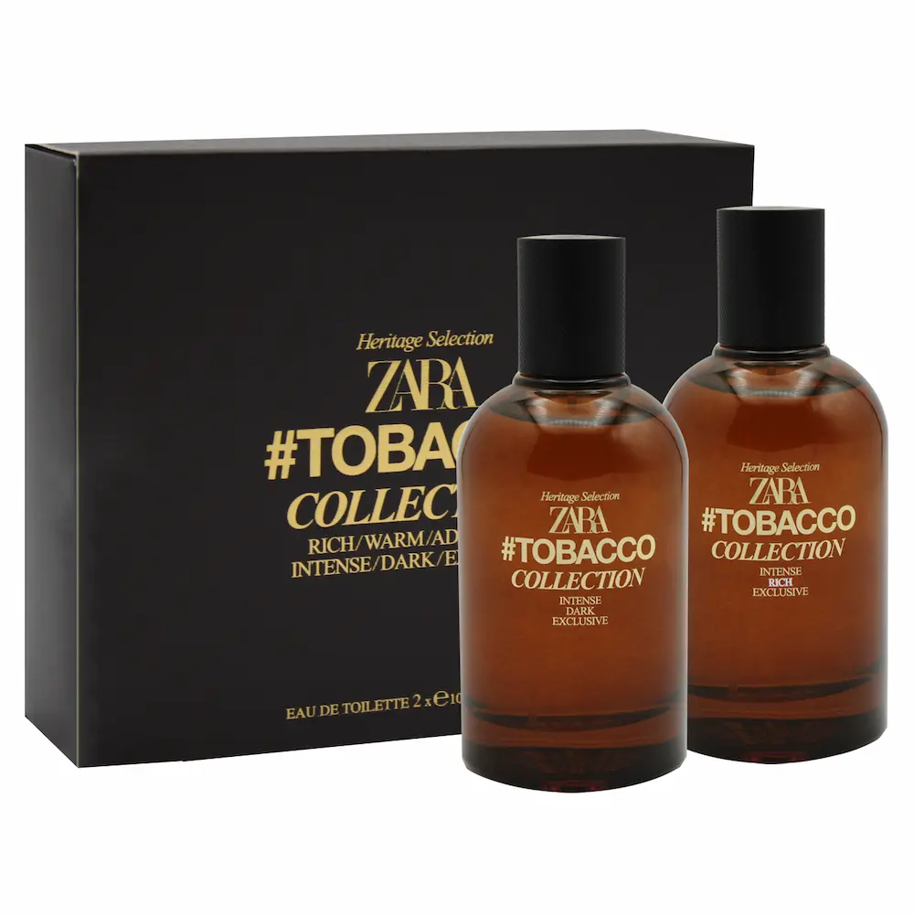ادکلن زارا 2قلو مردانه توباکو (دارک / ریچ) حجم 100میلی لیتر