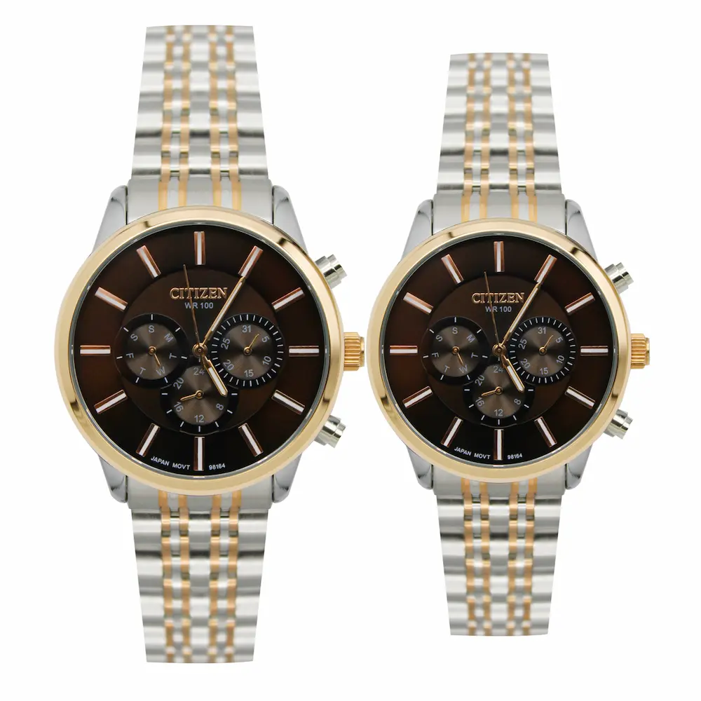 ساعت مچی عقربه ای ست زنانه و مردانه سیتیزن مدل 98164