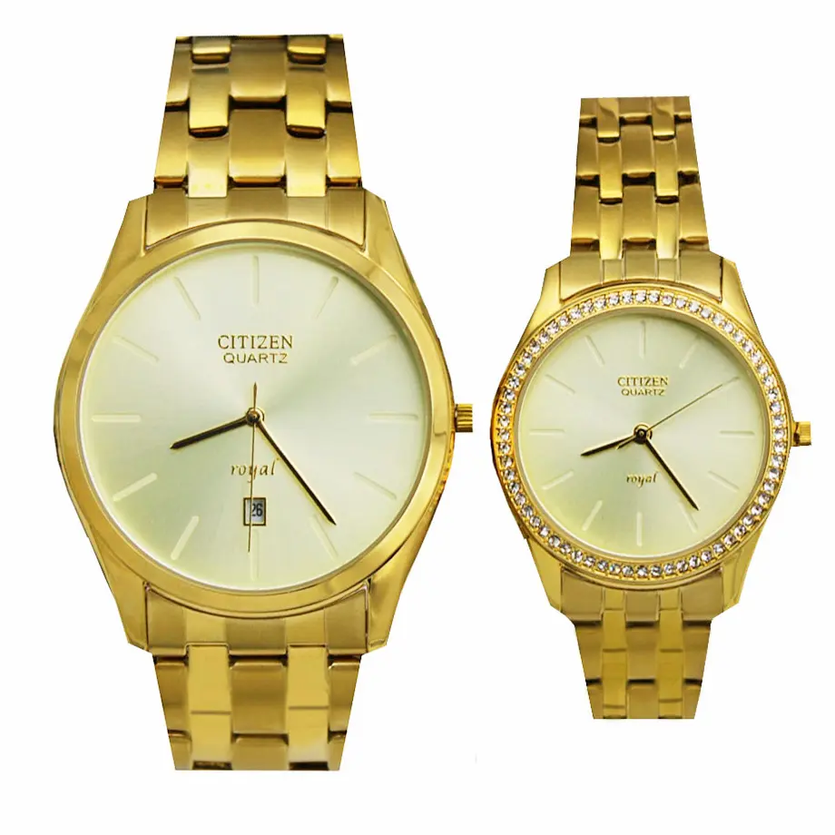 ساعت مچی عقربه ای ست زنانه ومردانه سیتی زن مدل 6304