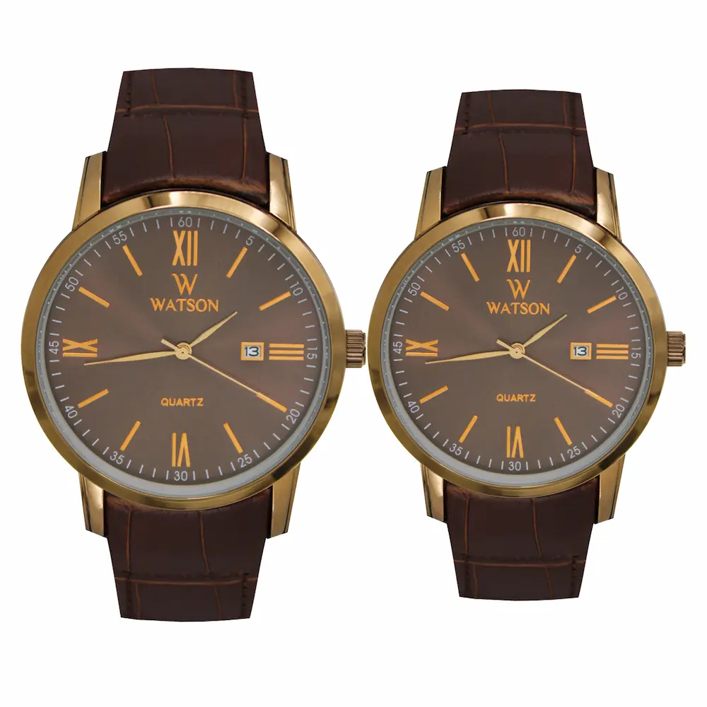 ساعت مچی عقربه ای ست زنانه ومردانه واتسون مدل 1008