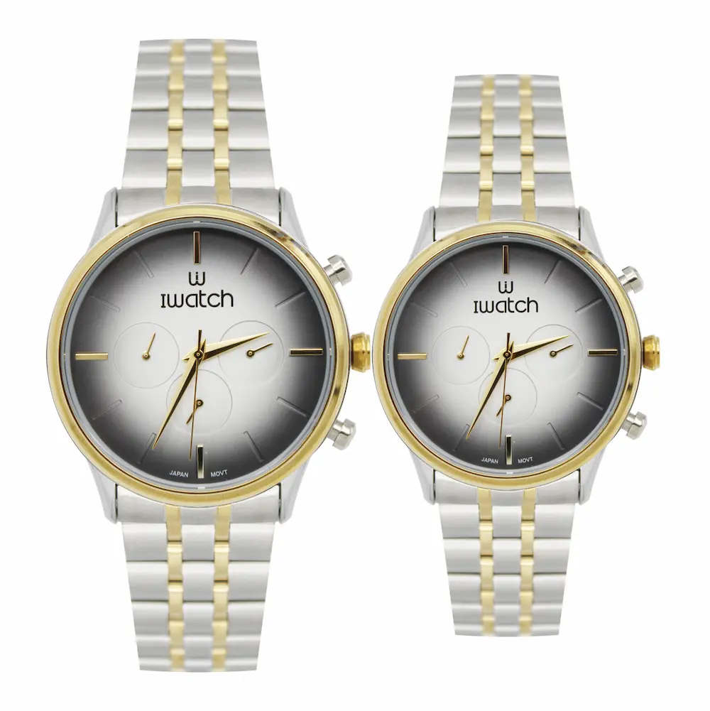 ساعت مچی عقربه ای ست زنانه و مردانه آی واچ مدل 190158