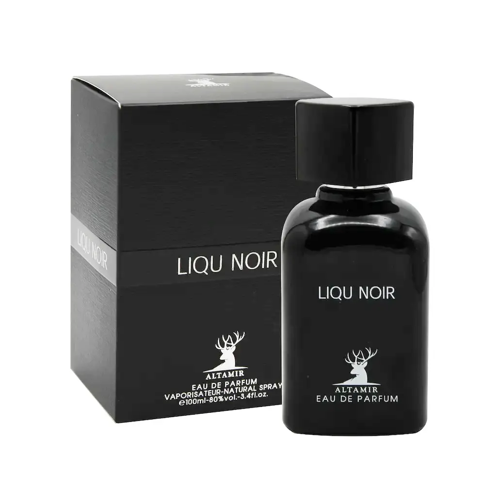 ادکلن مردانه آلتامیر مدل لیکو نویر (Liqu Noir) حجم 100 میلی لیتر-مشابه رایحه لالیک مشکی
