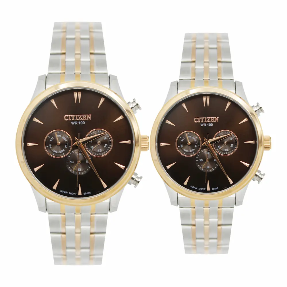 ساعت مچی عقربه ای ست زنانه و مردانه سیتیزن مدل 98166
