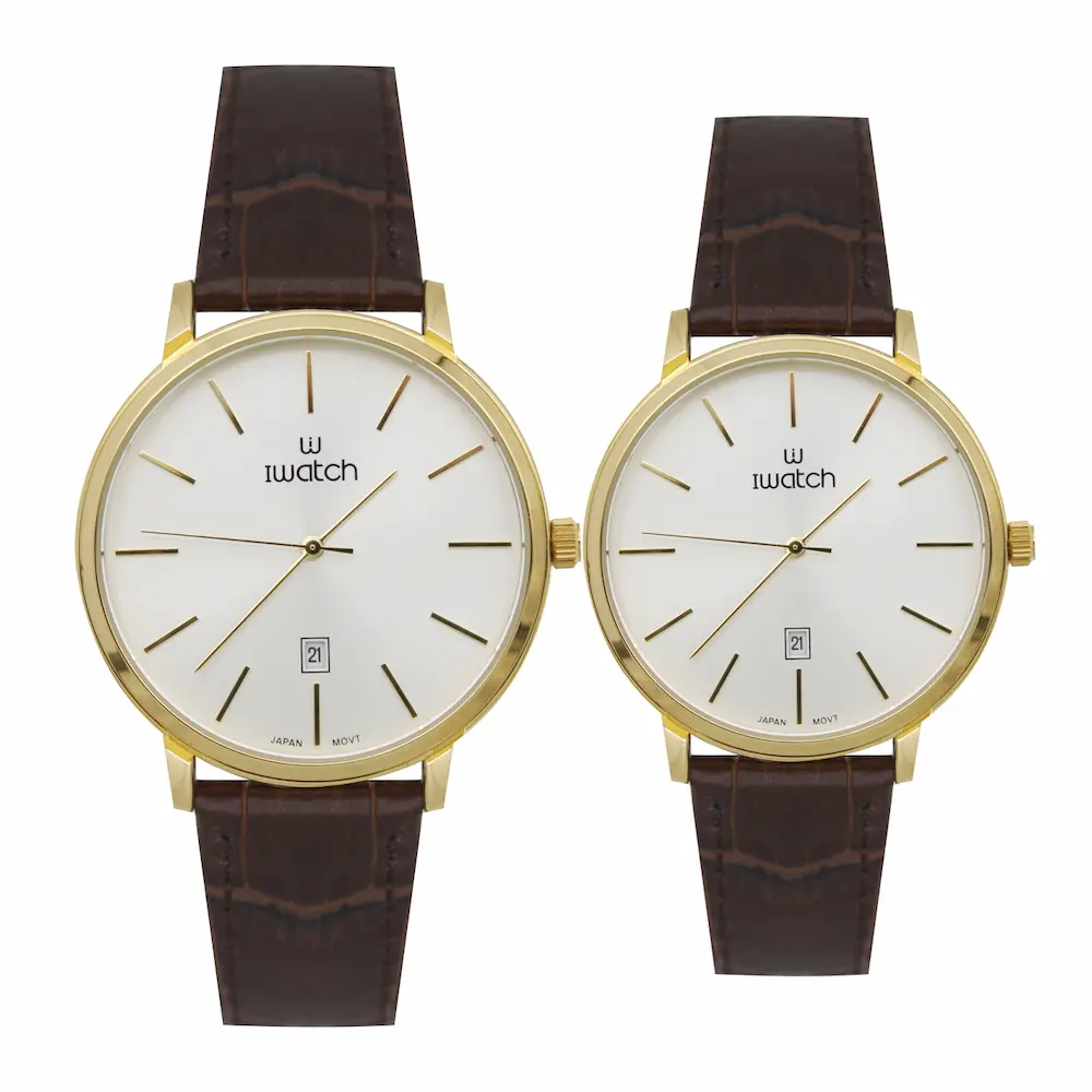 ساعت مچی عقربه ای ست زنانه و مردانه آی واچ مدل 190001