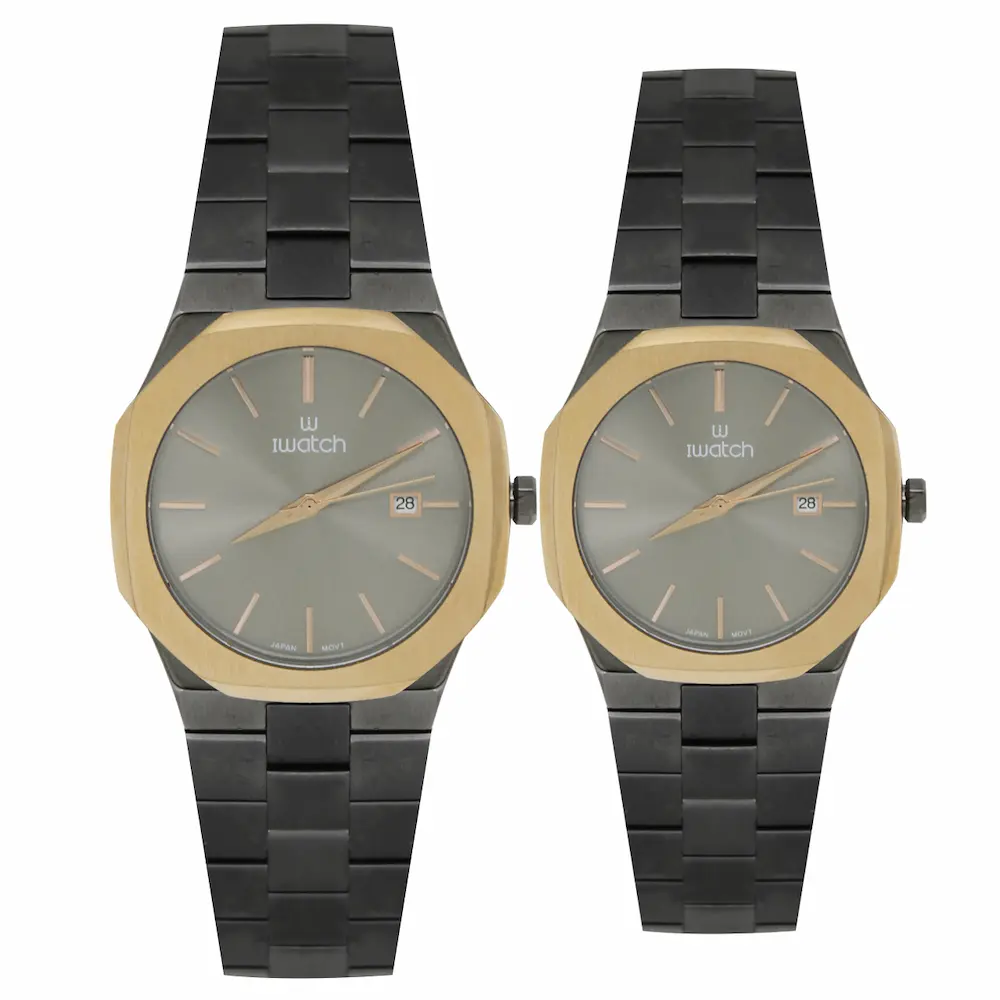 ساعت مچی عقربه ای ست زنانه و مردانه آی واچ مدل 190152