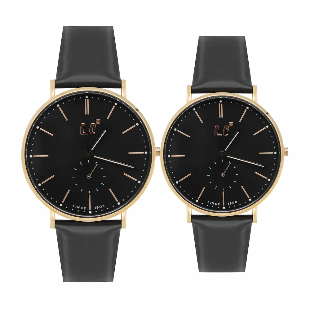 ساعت مچی عقربه ای ست زنانه و مردانه لی کانر مدل 04122