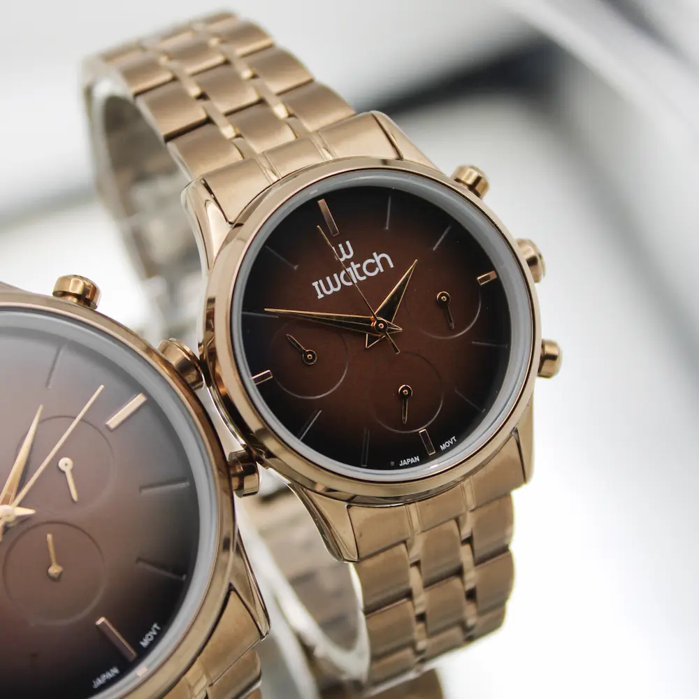 ساعت مچی عقربه ای ست زنانه مردانه آی واچ مدل 190158