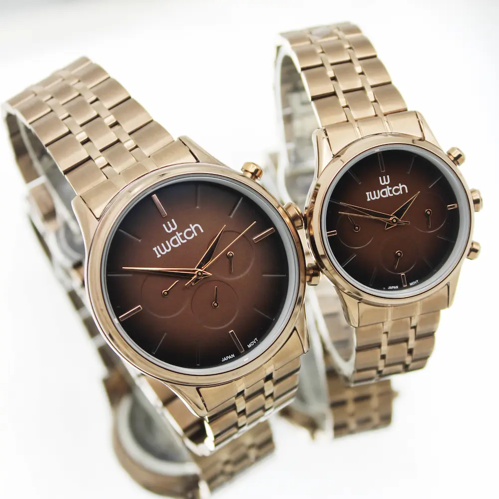 ساعت مچی عقربه ای ست زنانه مردانه آی واچ مدل 190158