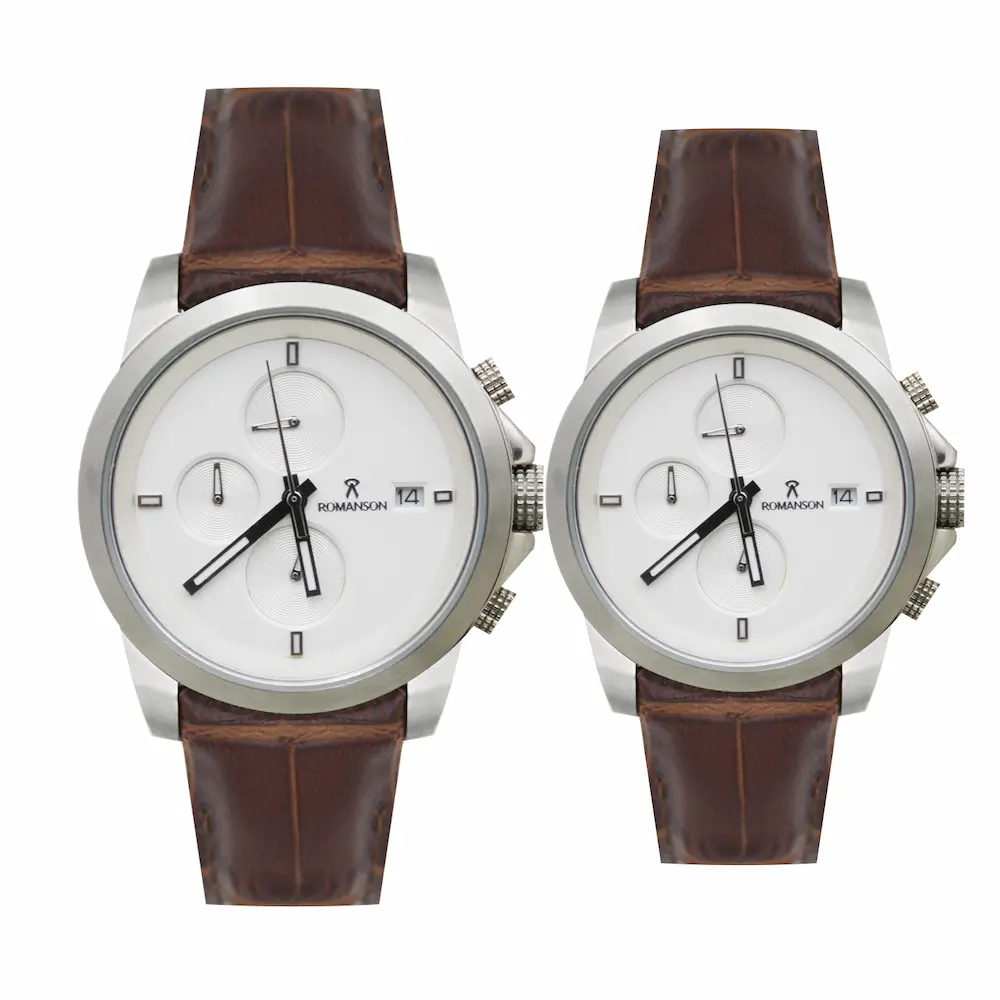 ساعت مچی عقربه ای ست زنانه و مردانه رومانسون مدل 350