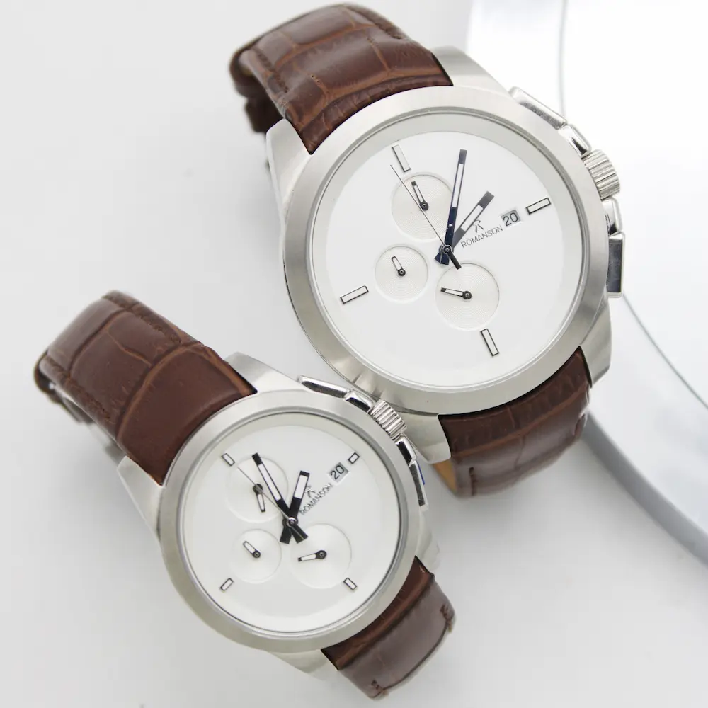 ساعت مچی عقربه ای ست زنانه و مردانه رومانسون مدل 350