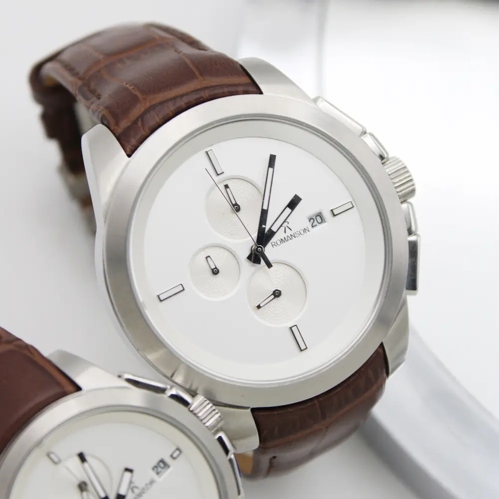 ساعت مچی عقربه ای ست زنانه و مردانه رومانسون مدل 350
