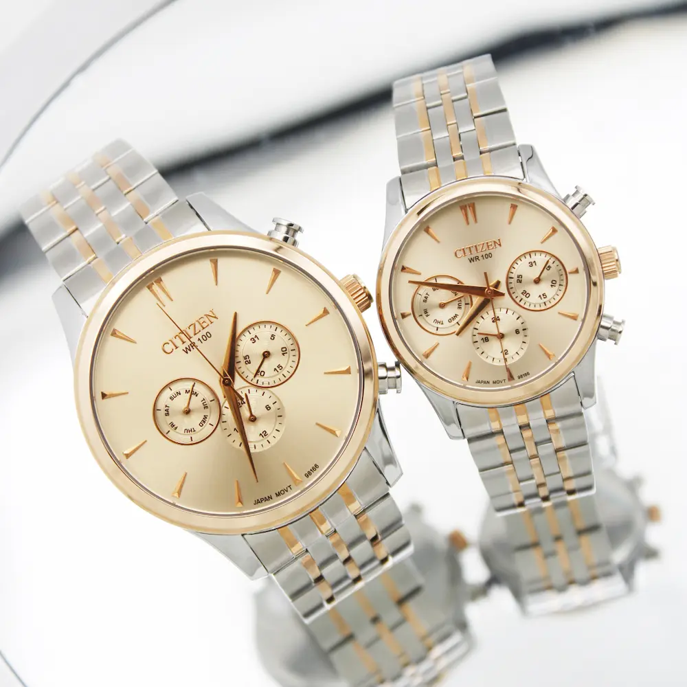 ساعت مچی عقربه ای ست زنانه و مردانه سیتیزن مدل 98166