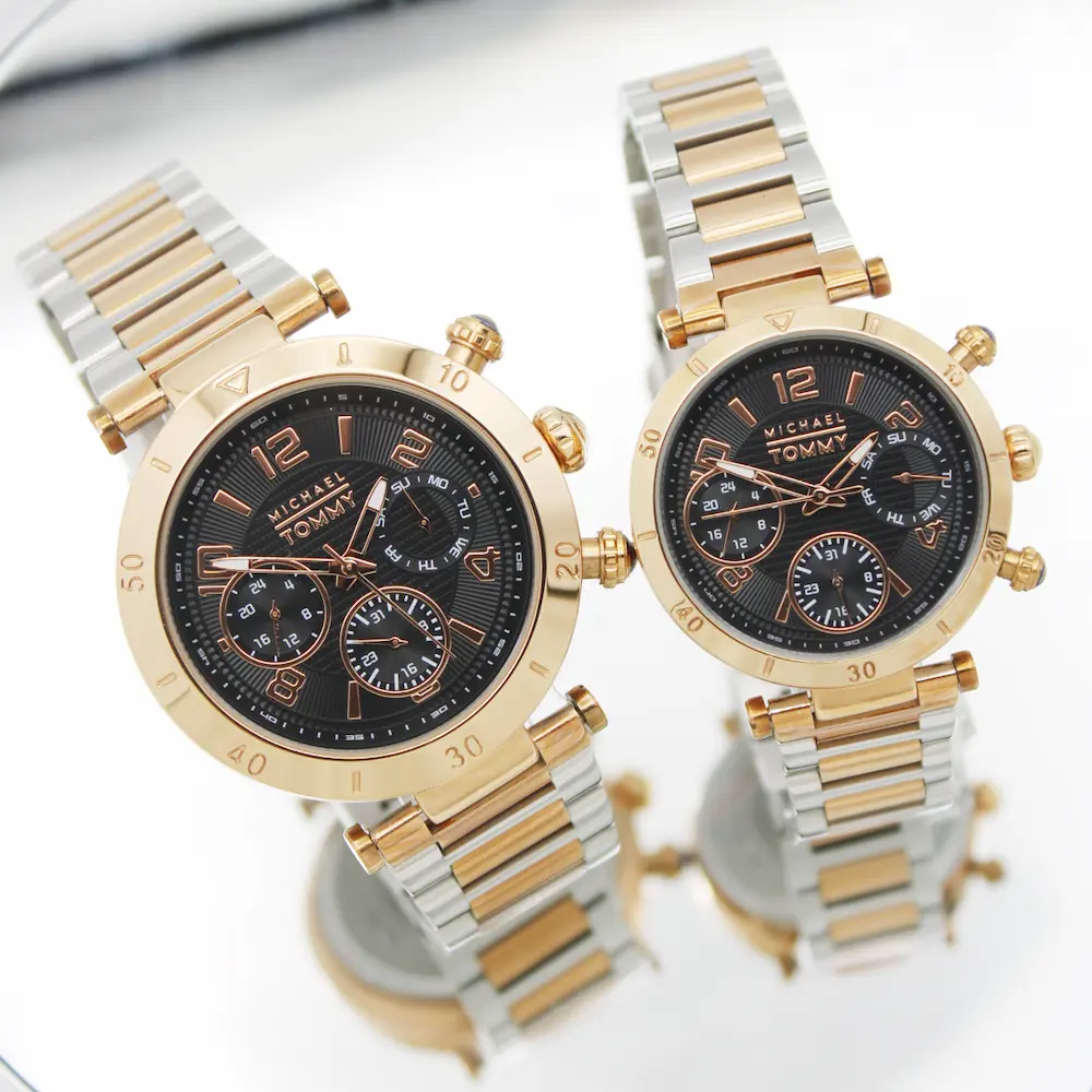 ساعت مچی عقربه ای ست زنانه و مردانه مایکل تامی مدل 20276