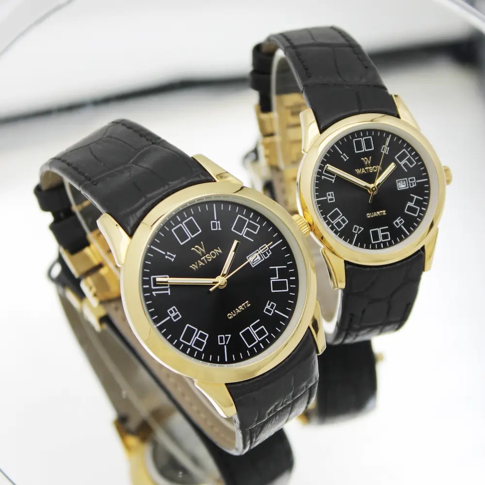 ساعت مچی عقربه ای ست زنانه مردانه واتسون مدل 1009