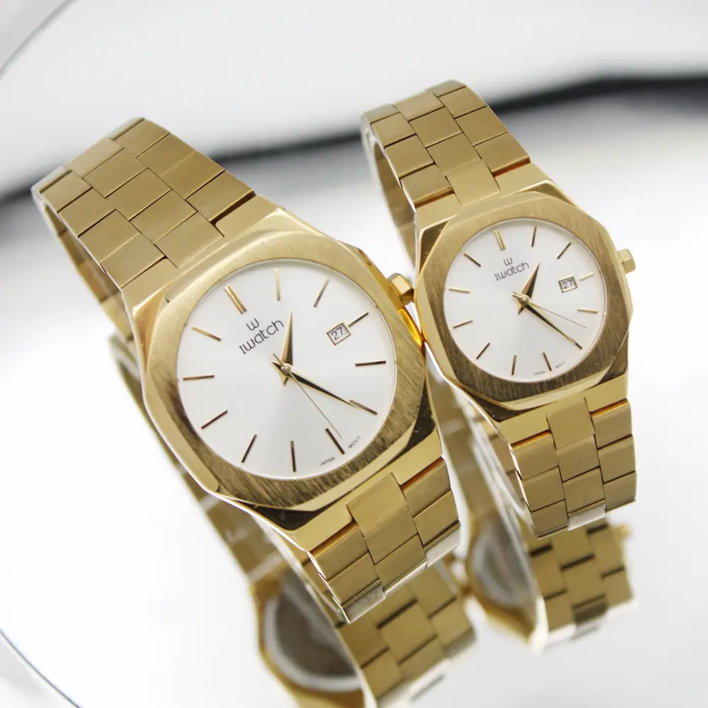 ساعت مچی عقربه ای ست زنانه و مردانه آی واچ مدل 190152