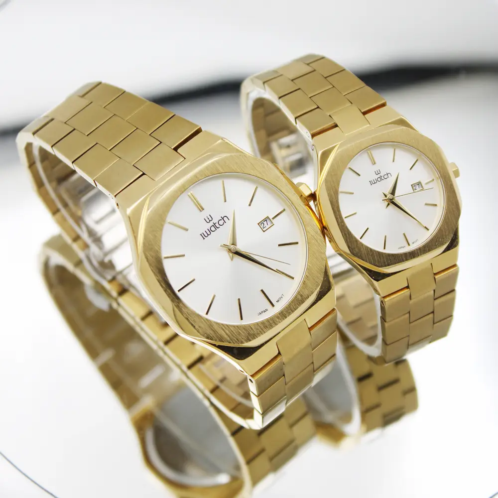 ساعت مچی عقربه ای ست زنانه و مردانه آی واچ مدل 190152