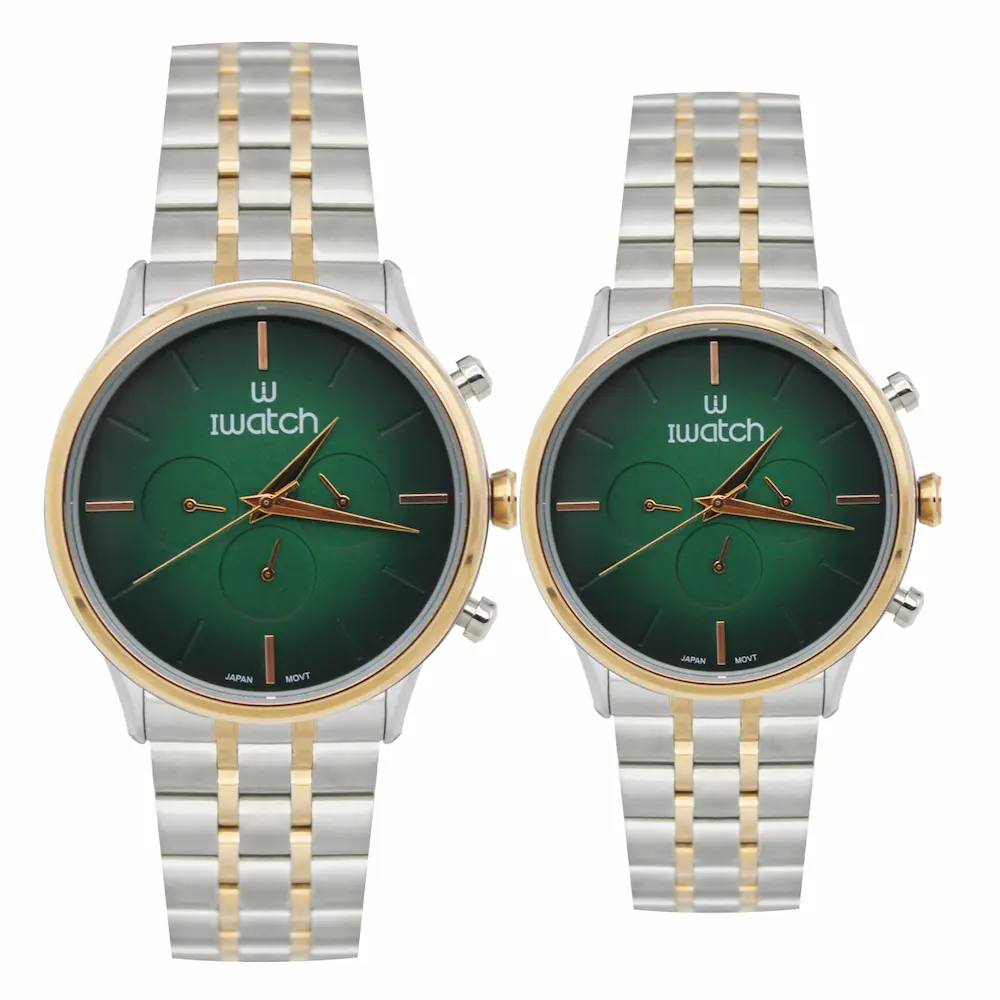 ساعت مچی عقربه ای ست زنانه و مردانه آی واچ مدل 190158