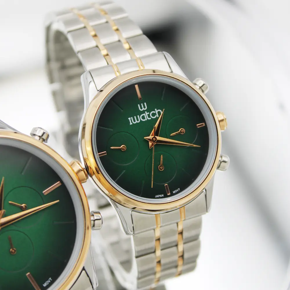 ساعت مچی عقربه ای ست زنانه و مردانه آی واچ مدل 190158