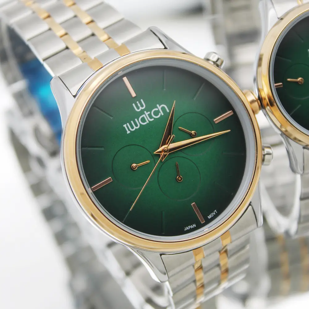 ساعت مچی عقربه ای ست زنانه و مردانه آی واچ مدل 190158