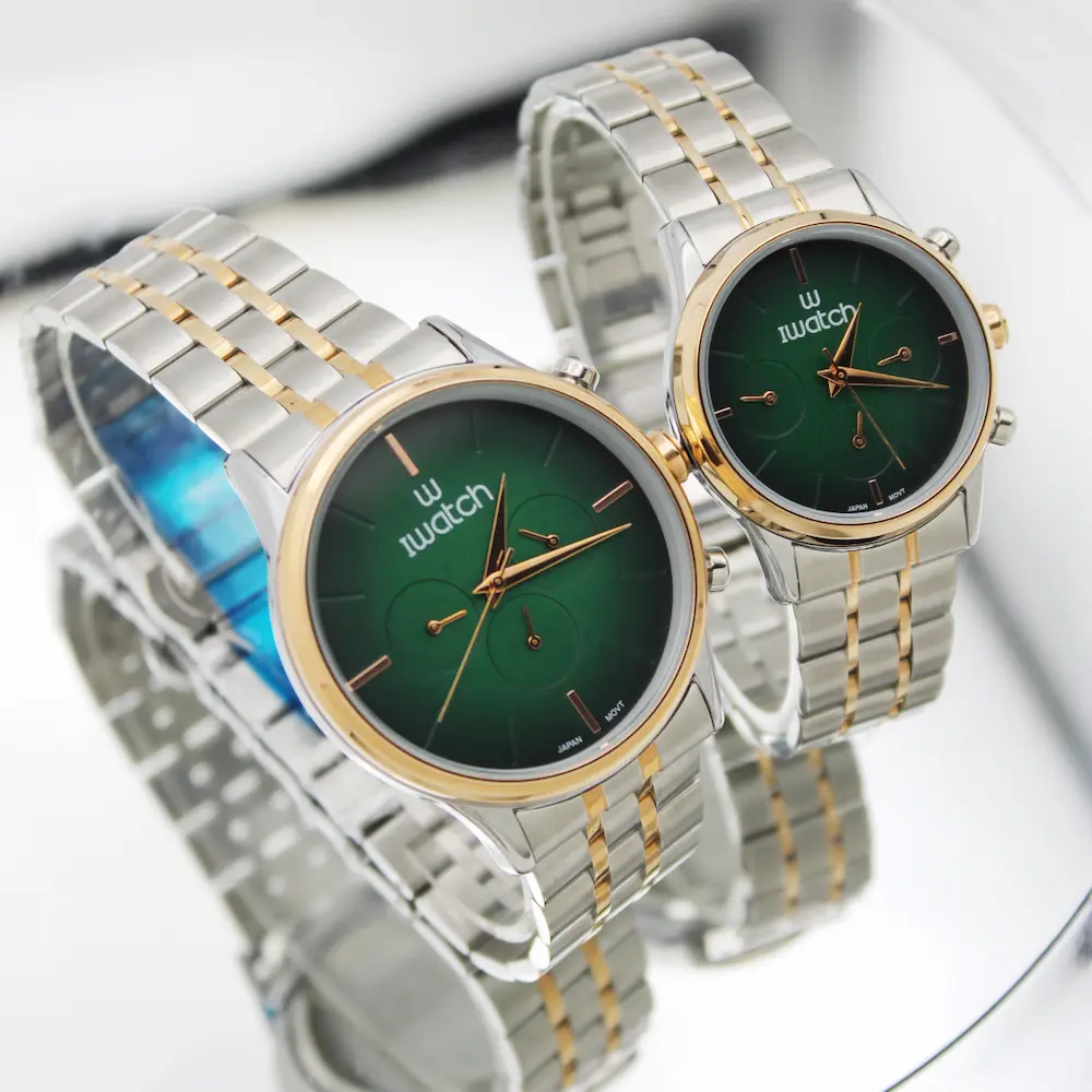 ساعت مچی عقربه ای ست زنانه و مردانه آی واچ مدل 190158