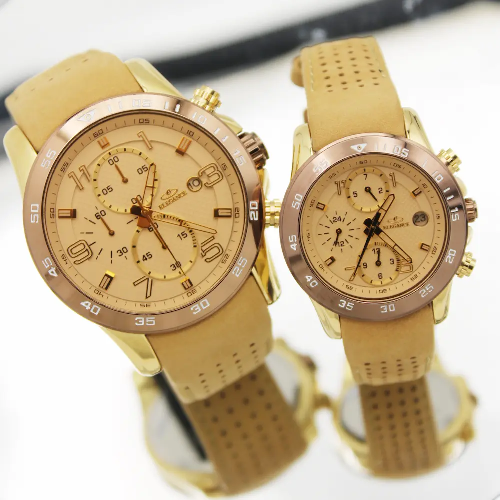 ساعت مچی عقربه ای ست زنانه و مردانه الگانس مدل 88349