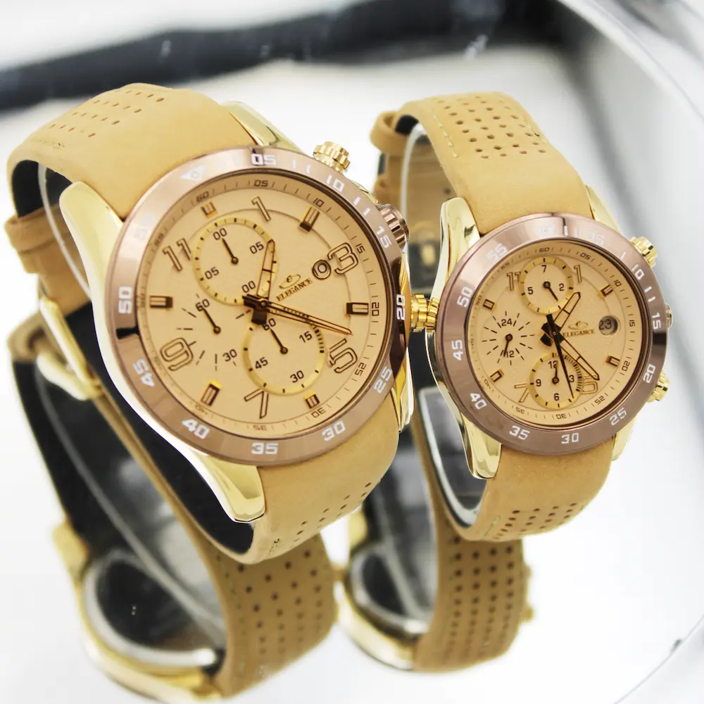 ساعت مچی عقربه ای ست زنانه و مردانه الگانس مدل 88349