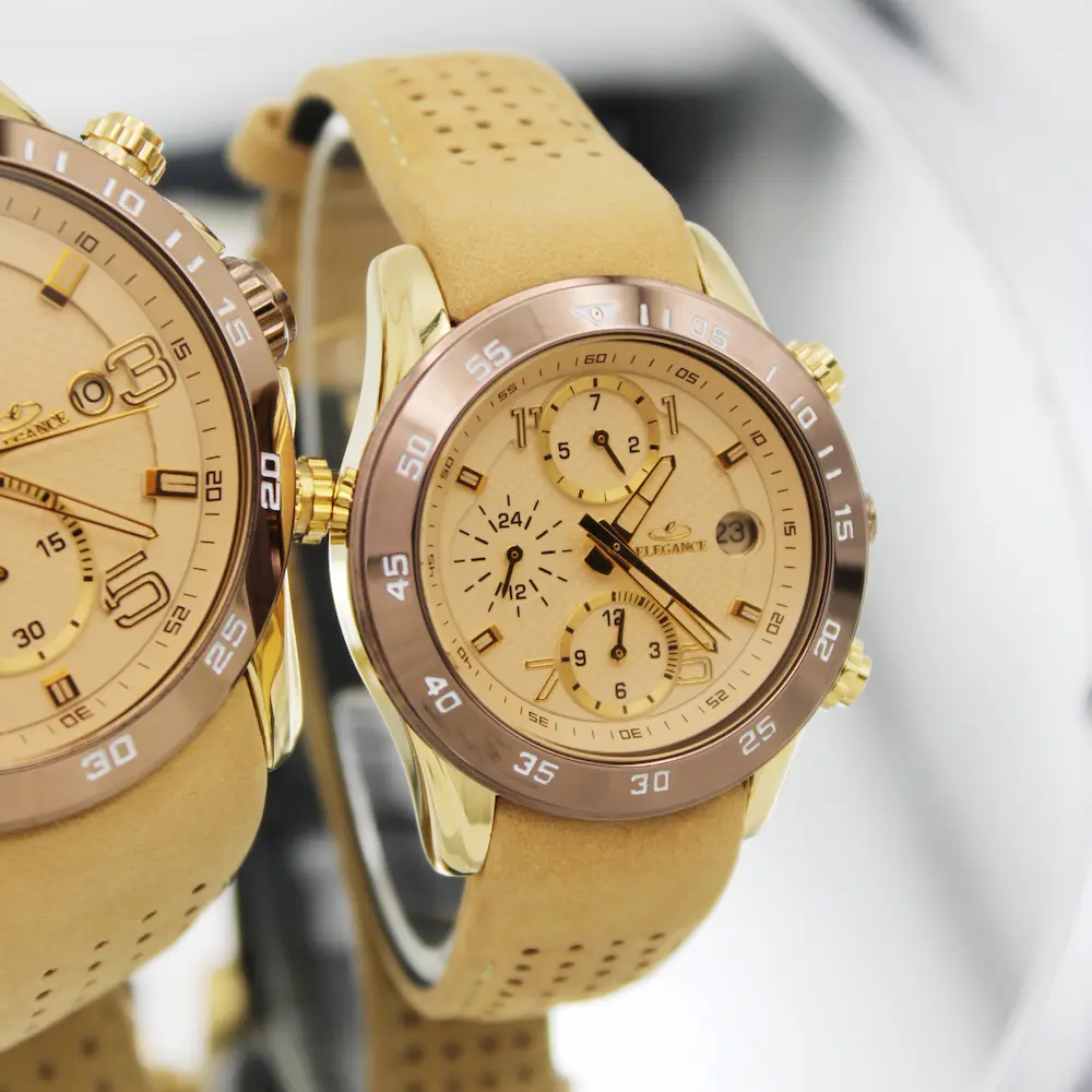 ساعت مچی عقربه ای ست زنانه و مردانه الگانس مدل 88349