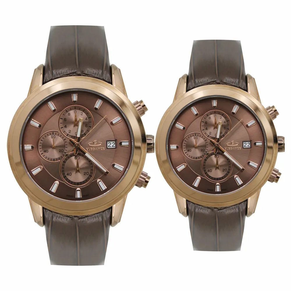 ساعت مچی عقربه ای ست زنانه و مردانه الگانس مدل 88357