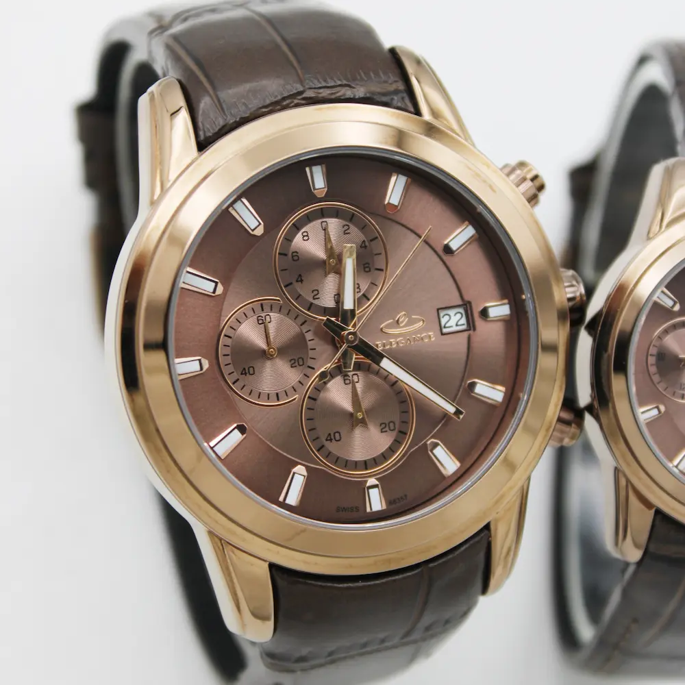 ساعت مچی عقربه ای ست زنانه و مردانه الگانس مدل 88357