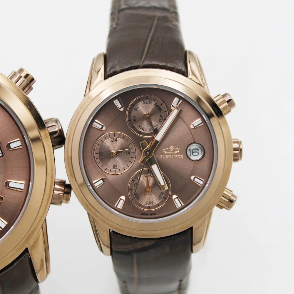 ساعت مچی عقربه ای ست زنانه و مردانه الگانس مدل 88357