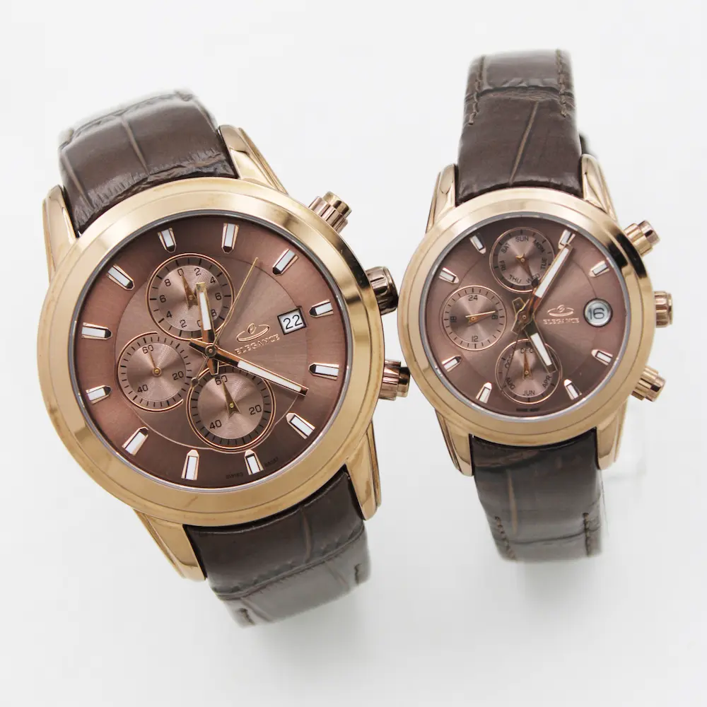 ساعت مچی عقربه ای ست زنانه و مردانه الگانس مدل 88357