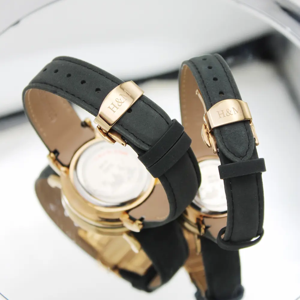 ساعت مچی عقربه ای ست زنانه و مردانه اچ اند ام مدل 646