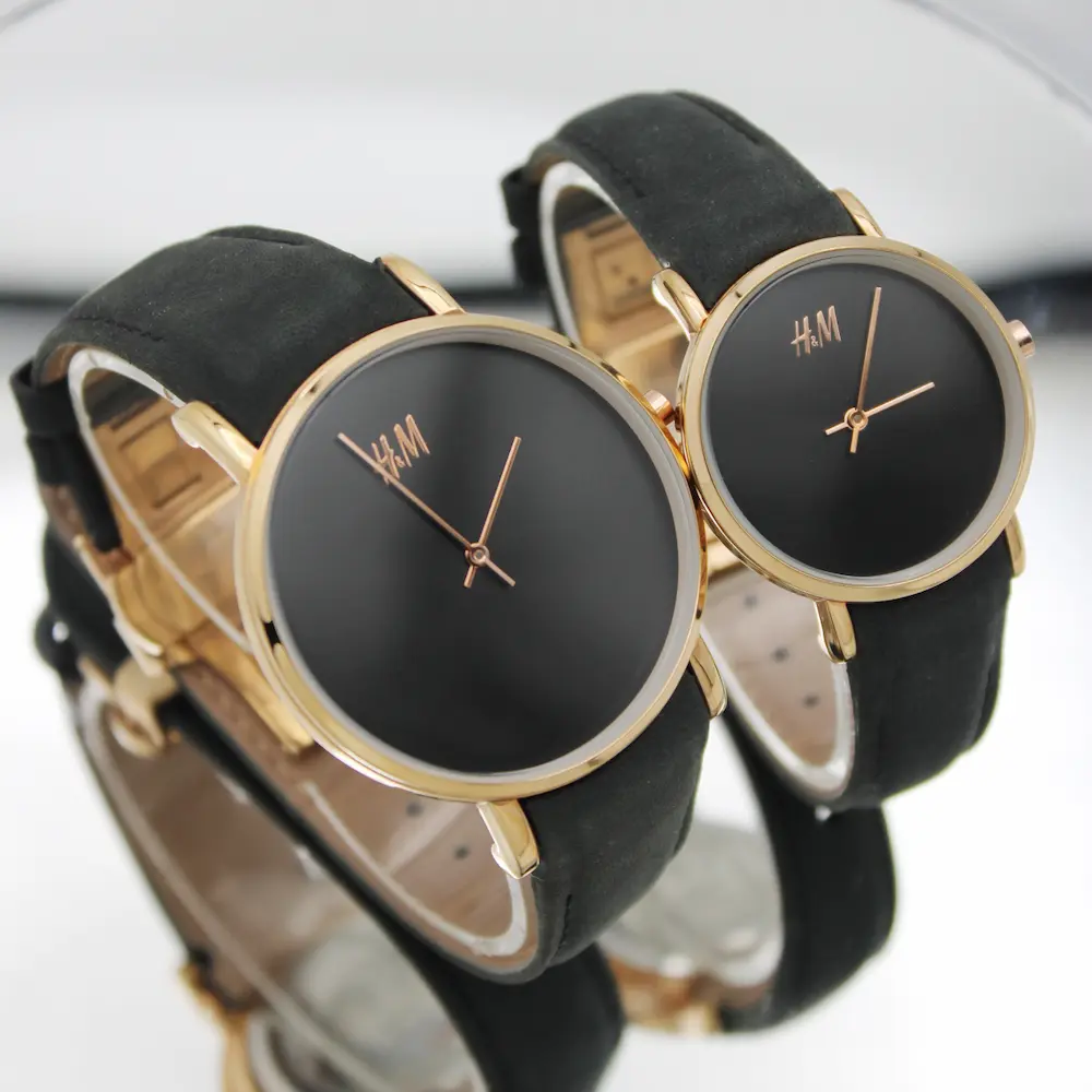 ساعت مچی عقربه ای ست زنانه و مردانه اچ اند ام مدل 646