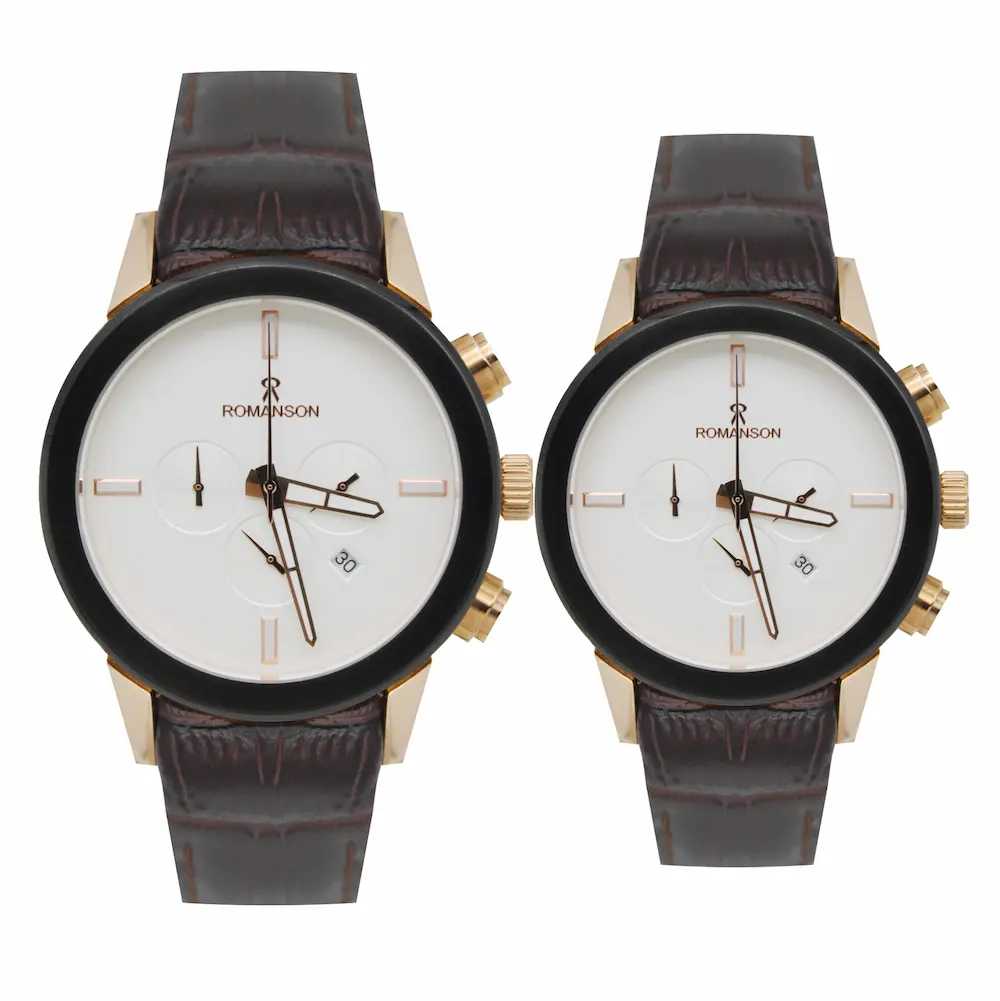 ساعت مچی عقربه ای ست زنانه و مردانه رومانسون مدل 1262