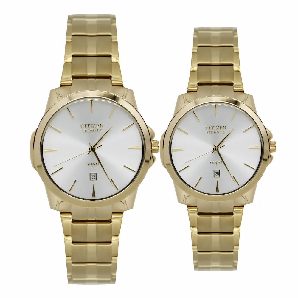 ساعت مچی عقربه ای ست زنانه و مردانه سیتیزن مدل 6262