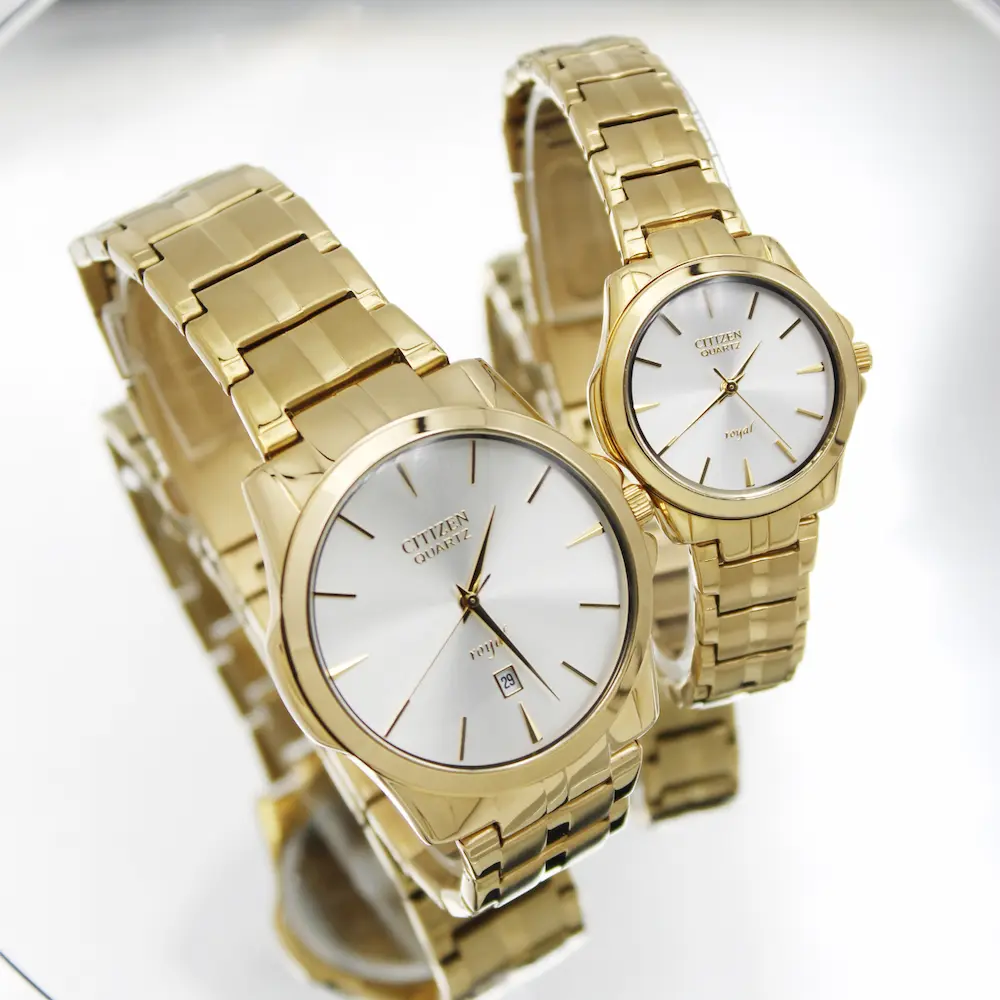 ساعت مچی عقربه ای ست زنانه و مردانه سیتیزن مدل 6262