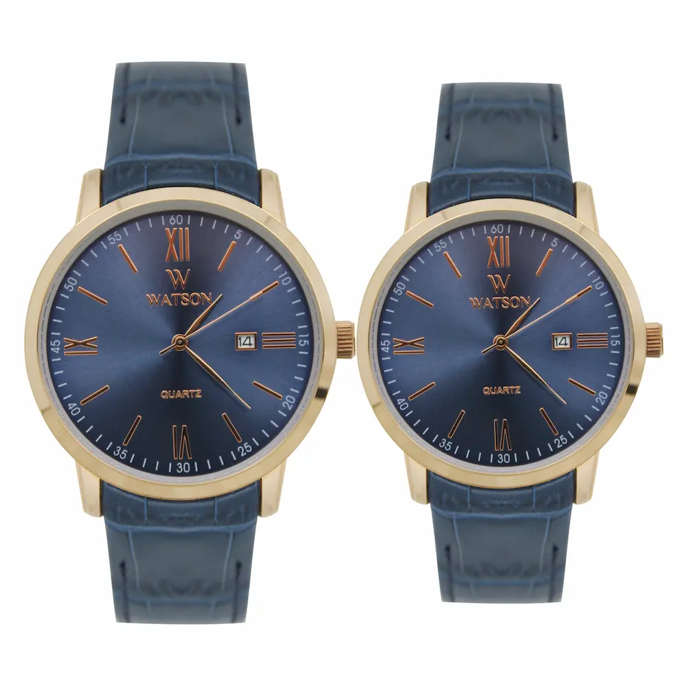 ست ساعت مچی عقربه ای زنانه و مردانه واتسون مدل 1008