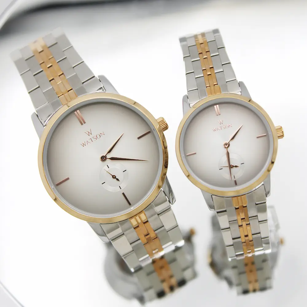ساعت مچی عقربه ای ست زنانه و مردانه واتسون مدل 1025