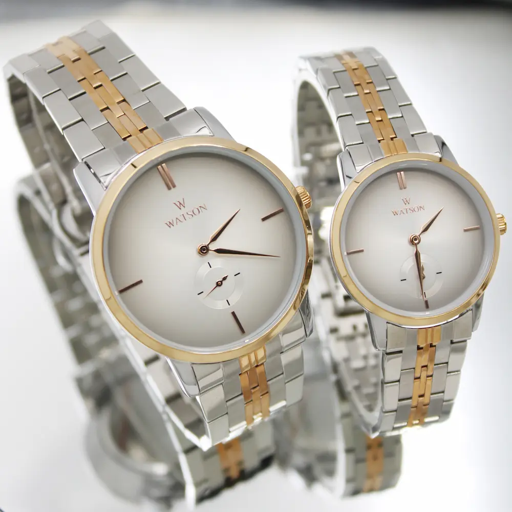 ساعت مچی عقربه ای ست زنانه و مردانه واتسون مدل 1025